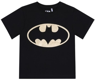 Czarna, chopięca koszulka BATMAN 5-6 lat 116 cm