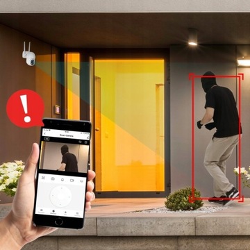 WIFI IP УМНАЯ НАРУЖНАЯ ВРАЩАЮЩАЯСЯ КАМЕРА FULL HD 2 Мп 1080p ЗУМ 4-кратное ОБНАРУЖЕНИЕ