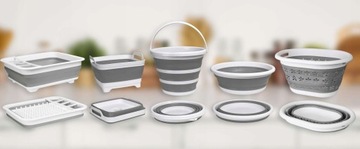 СКЛАДНОЙ СИЛИКОНОВЫЙ КОНТЕЙНЕР ДЛЯ БЕЛЬЯ ОБЪЕМОМ 9 Л