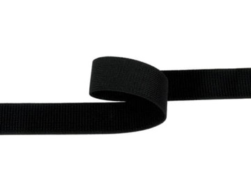 Taśma rzep elastyczny 30mm czarna Pętelka