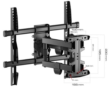 ПРОЧНОЕ ВРАЩАЮЩЕЕСЯ КРЕПЛЕНИЕ ДЛЯ ТЕЛЕВИЗОРА ВЕШАЛКА ДЛЯ ТВ 32-70