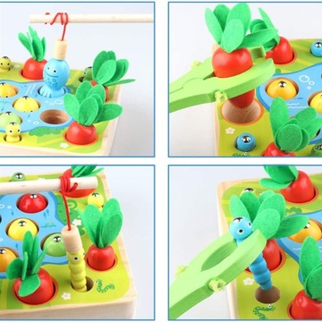ZABAWKI MONTESSORI, DREWNIANE ZABAWKI ROZWIJAJĄCE ZDOLNOŚCI MOTORYCZNE