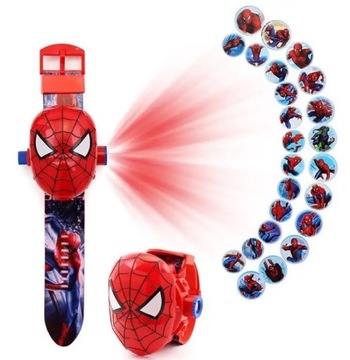 3D СВЕТОДИОДНЫЕ ЧАСЫ «ЧЕЛОВЕК-ПАУК» С ПРОЕКТОРОМ «ЧЕЛОВЕК-ПАУК»