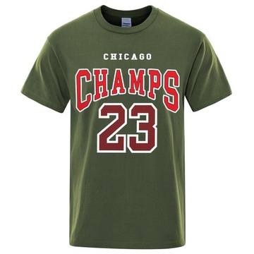 Męski t-shirt bawełna sportowa Chicago Cham co-mar