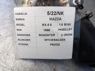 MOTOREK STĚRAČ PŘEDNÍ MAZDA MX5 II 849050-7680