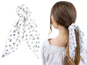 РЕЗИНКИ ДЛЯ ВОЛОС БЕЛЫЕ цветы