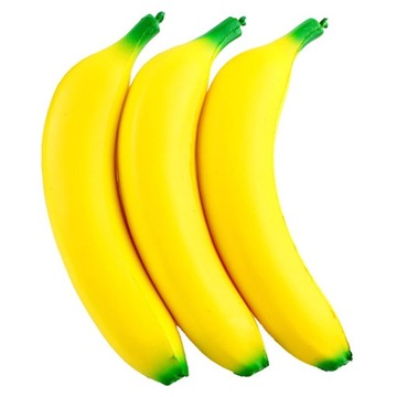 3x GNIOTEK BANAN PIANKOWY ANTYSTRESOWY ROZCIĄGANY SENSORYCZNY OWOC PRANK