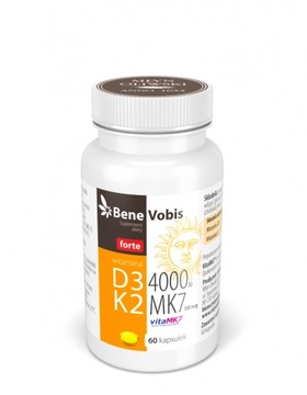 WITAMINA D3 4000 IU FORTE + K2 MK7 - 60 kaps.