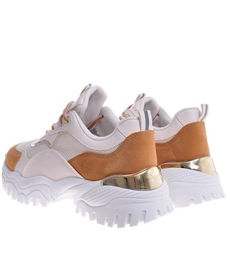 DAMSKIE SNEAKERSY na platformie Camel 10622 39