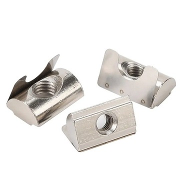 Шпоночный паз, М4 Т-образная гайка Установочная гайка V-образного паза (10 шт.)