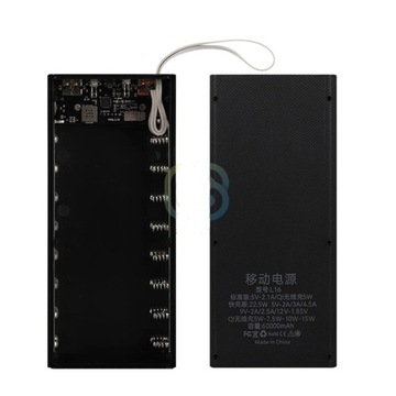 Корпус PowerBank 16x 18650 USB C Micro, НА ВИНТАХ