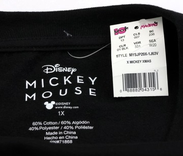 Bluza damska młodzieżowa DISNEY Myszka Mickey Miki Minnie 1X krótka czarna