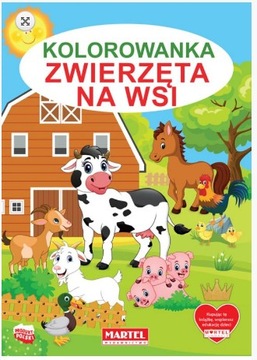 KOLOROWANKA malowanka Zwierzęta na wsi MAR-38