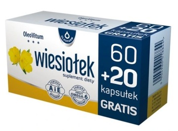 Wiesiołek 80 kaps OLEJ Z WIESIOŁKA Oleofarm omega6