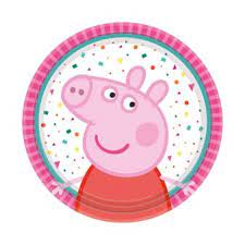 TALERZYKI URODZINOWE, AMSCAN, ŚWINKA PEPPA