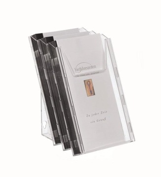 Подставка для листовок, брошюр, 1/3 А4, 3 кармана