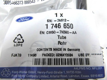 ШЛАНГ НАСОСА СЦЕПЛЕНИЯ FORD C-MAX FOCUS 2006- 11-