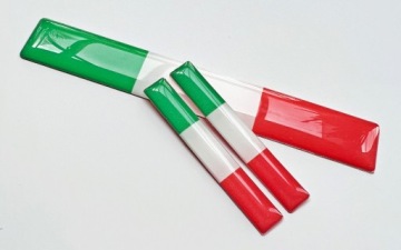 3D набор ЭМБЛЕМ ФЛАГА ИТАЛИИ из 3 штук ОТЛИЧНО!!!