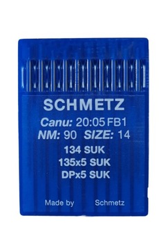 IGŁY DO MASZYN SCHMETZ 135x5 SUK STĘBNÓWKA 0,90 mm