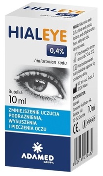 HIALEYE 0,4% krople do oczu SUCHE PODRAŻNIONE 10ml