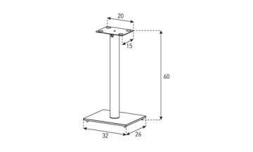 ОСНОВАНИЯ СТОЙКИ ДЛЯ КОЛОНОК SONORUS SP100