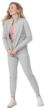 СВИТШОТ ЖЕНСКИЙ 4F БЕЗ КАПЮШОНА, ТЕПЛЫЙ СВИТШОТ ИЗ ХЛОПКА, XS