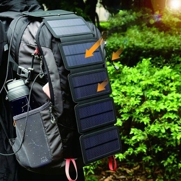 ТУРИСТИЧЕСКИЙ СОЛНЕЧНЫЙ КОВРИК 5 USB ПАНЕЛЕЙ