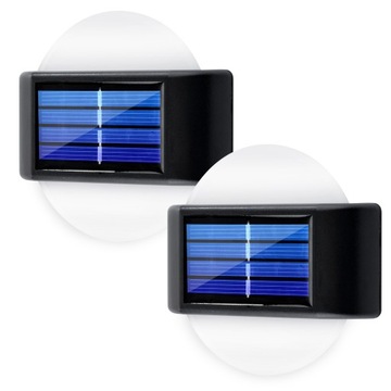 2x Lampa Elewacyjna Solarna LED Kinkiet Ogrodowy