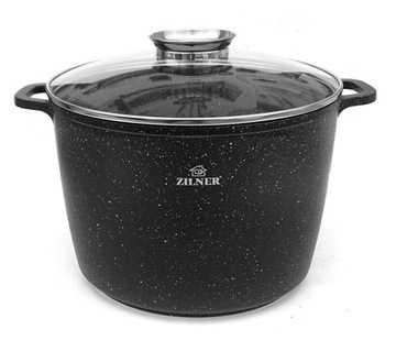 GARNEK GŁĘBOKI MARMUR NON-STICK 24CM ZILNER 7009