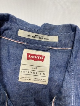 Levi's LEVI STRAUSS LEVIS oryginalna jeansowa bawełniana KOSZULA rozmiar L