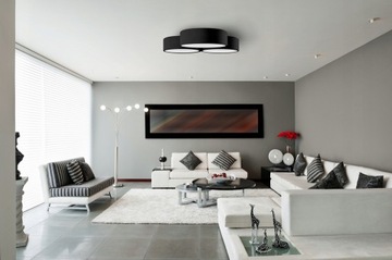 ПОТОЛОЧНЫЙ СВЕТИЛЬНИК, ТРОЙНОЙ ПОТОЛОЧНЫЙ СВЕТИЛЬНИК, ЧЕРНАЯ ЛЮСТРА, E27