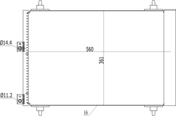 CHLADIČ KLIMATIZACE BERLINGO 1.6HDI 2002-