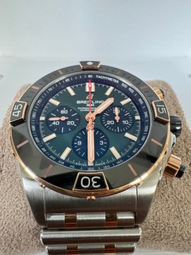 BREITLING SUPER CHRONOMAT B01 44 STAL/ZŁOTO 18K