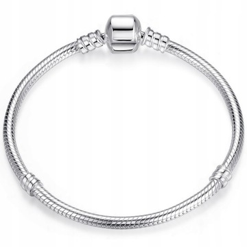 Bransoletka modułowa do CHARMS beads srebro pr 925 5mm srebrna
