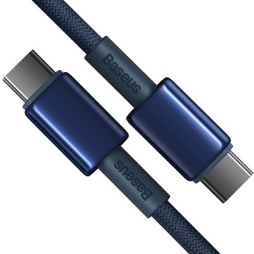 BASEUS MOCNY KABEL USB-C SZYBKIE ŁADOWANIE PRZEWÓD TYP-C PD 100W QC 5A 2M