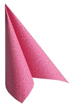 SERWETKI FLIZELINOWE FUKSJA AIRLAID WZÓR CASALI PREMIUM 40x40cm 50 SZT