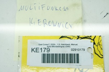 KE179 OPEL CORSA F MULTIFUNKČNÍ ŘÍDÍCÍ