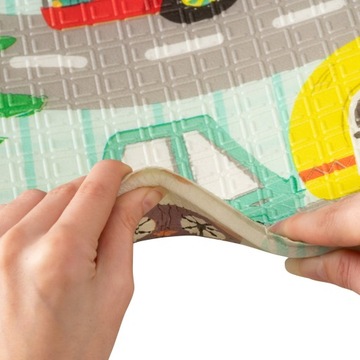 КОВРИК ПЕННЫЙ ДЛЯ ДЕТЕЙ, ДВУХСТОРОННИЙ ОБРАЗОВАТЕЛЬНЫЙ СУМКА HUMBI 120x180