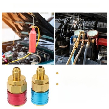 АВТОМОБИЛЬНЫЙ АДАПТЕР КОНДИЦИОНЕРА РАЗЪЕМЫ ВЫСОКОГО И НИЗКОГО ДАВЛЕНИЯ ДЛЯ 2 ШТ.