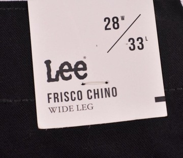 LEE spodnie REGULAR navy FRISCO CHINO_ W28 L33