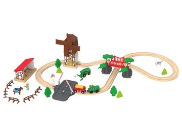 Playtive Drewniana kolejka Gospodarstwo