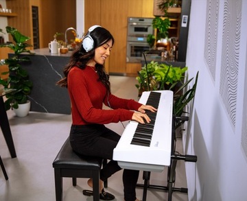 ROLAND FP-30X WH + Statyw Drewniany + Duży Pedał