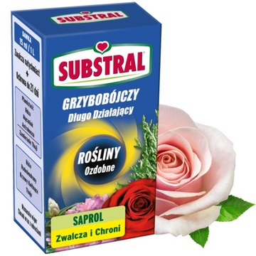 Saprol 25ml GRZYBOBÓJCZY na róże kwiaty rośliny ozdobne oprysk na grzyba