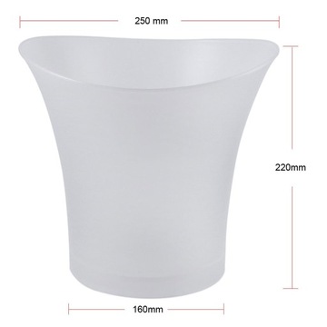 Wiaderko na lód LED Champagne Party 5L, zielone