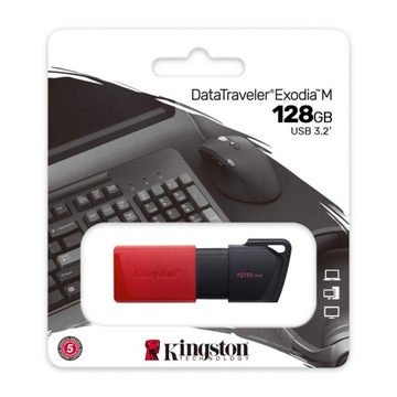 Флеш-накопитель Data Traveler Exodia M, 128 ГБ, USB3.2 Gen1