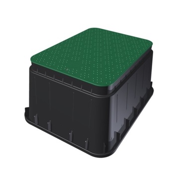 Люк клапанной коробки JUMBO для электромагнитных клапанов, ЗЕЛЕНАЯ КРЫШКА