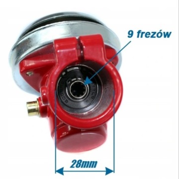 ЩЕТОЧНАЯ ГОЛОВКА RANGE GEAR SPAL 9 зубьев 28 мм