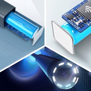 ЭНДОСКОПИЧЕСКАЯ КАМЕРА ДЛЯ КОНТРОЛЯ ДЛЯ МАСТЕРСКОЙ ТЕЛЕФОН ПК 3В1 ANDROID iOS Wi-Fi