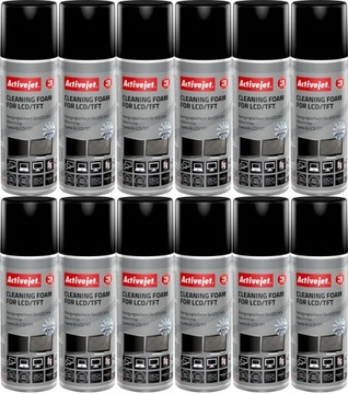 Pianka do czyszczenia matryc LCD/TFT Activejet AOC-104 200ml x12