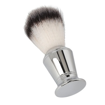 Щетка для мыла бороды. Ручка из нержавеющей стали.